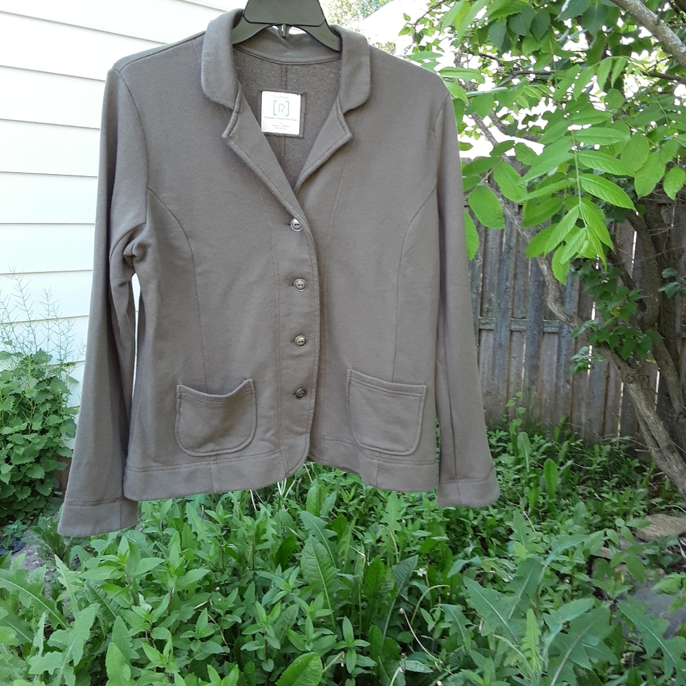 Relativity #324 Women's Jacket Sz XL Olive Green NWT Long Sleeve Collared
